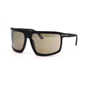 NEW TOM FORD MEN BLACK SHIELD SUNGLASSES